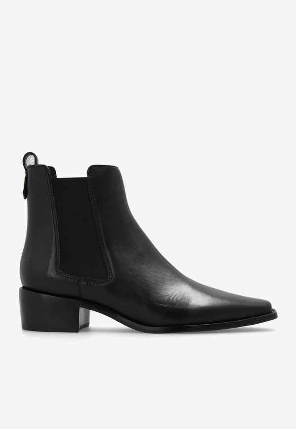 40 Leather Ankle Boots