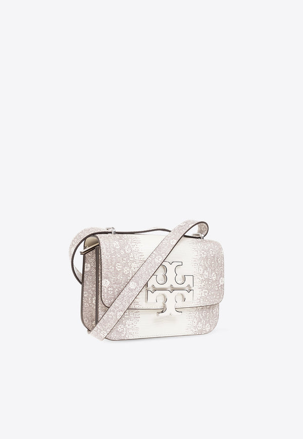 Small Eleanor Lizard Embossed Shoulder Bag