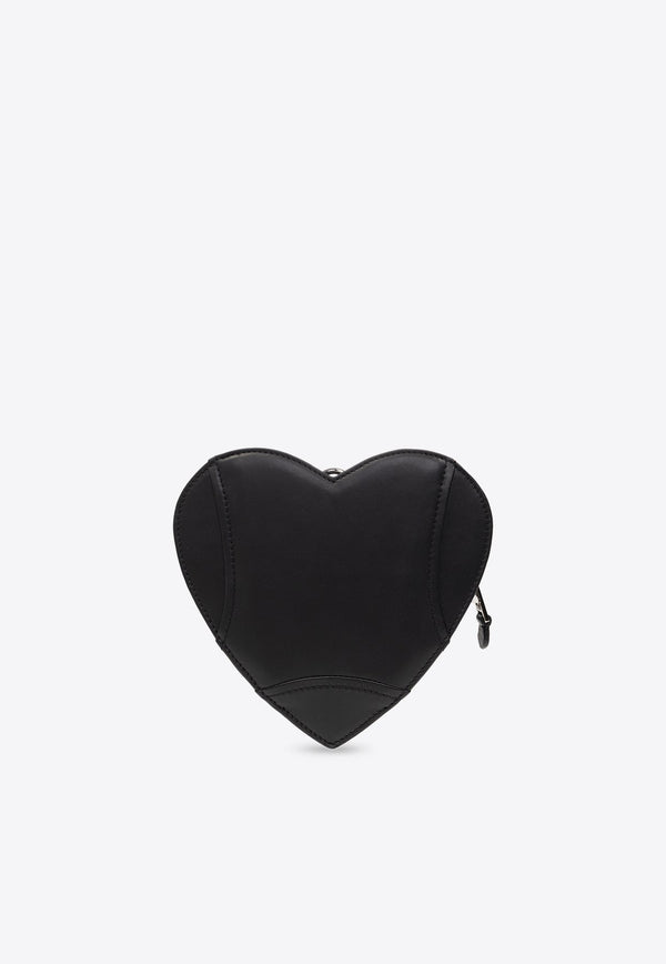 Heart-Shaped Biker Leather Shoulder Bag