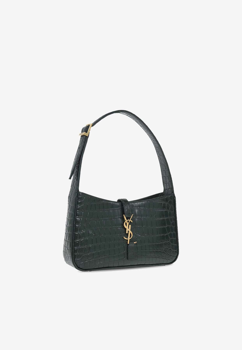 Le 5 À 7 Croc-Embossed Leather Shoulder Bag