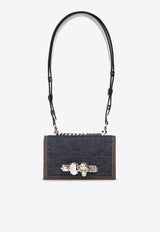 Mini Jeweled Satchel Shoulder Bag