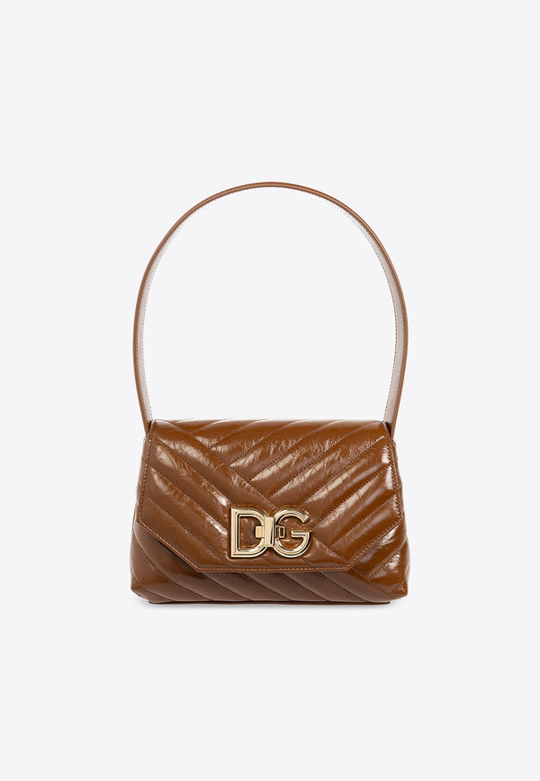Quilted Shoulder Bag in Calf Leather