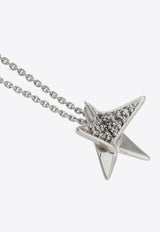 Crystal-Embellished Star Chain Necklace