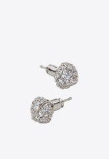 Crystal-Embellished Stud Earrings