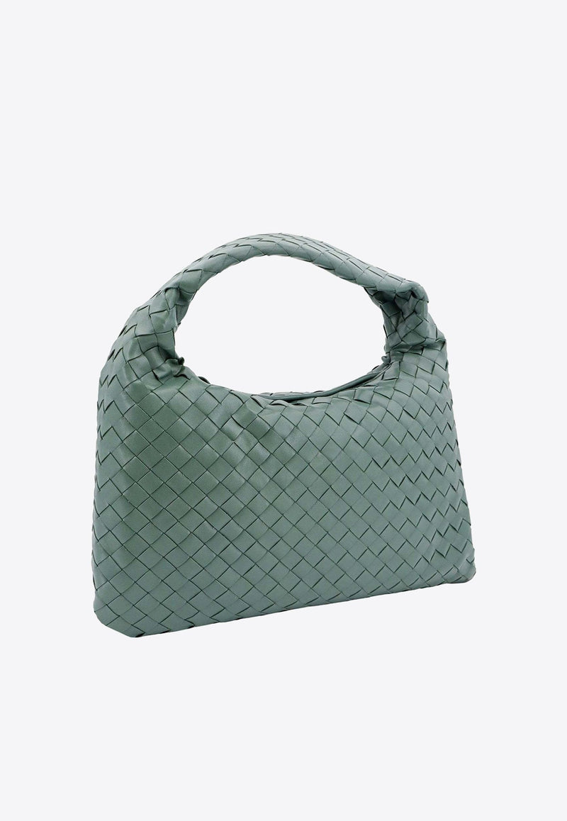 Small Hop Shoulder Bag in Intrecciato Leather