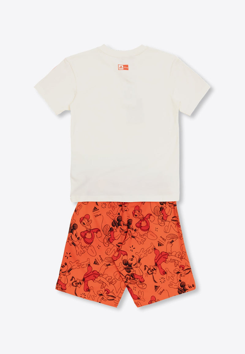 X Disney Boys Printed T-shirt and Shorts Set