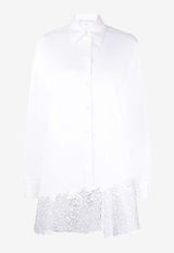 Crystal-Embellished Mini Shirt Dress