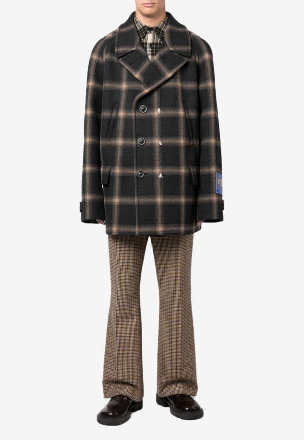 Pendleton Checked Double-Breasted Coat
