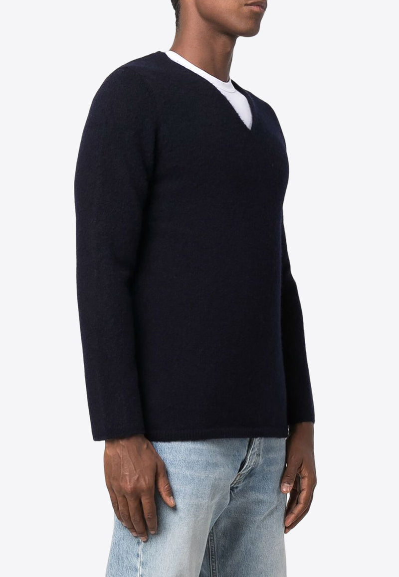 V-neck Wool Knit Sweater