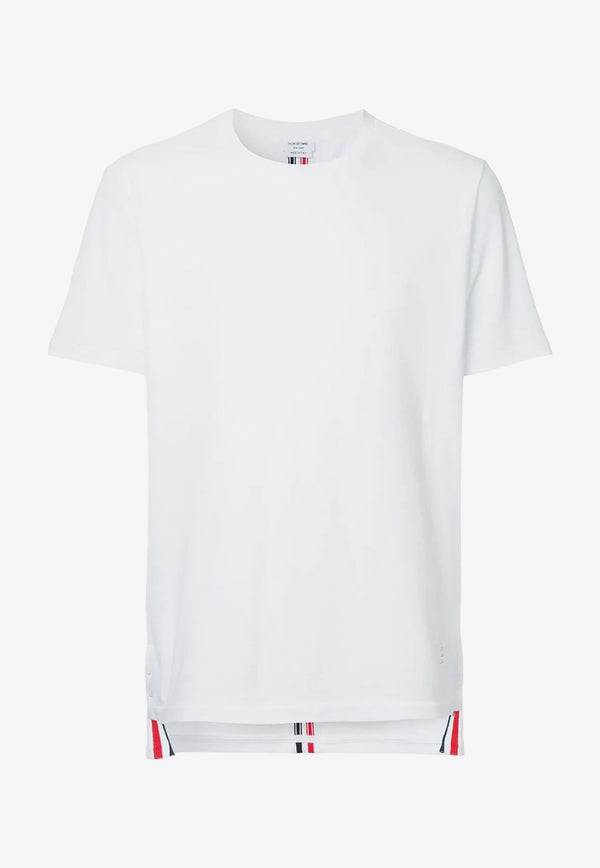 Piqué Stripe Crewneck T-shirt