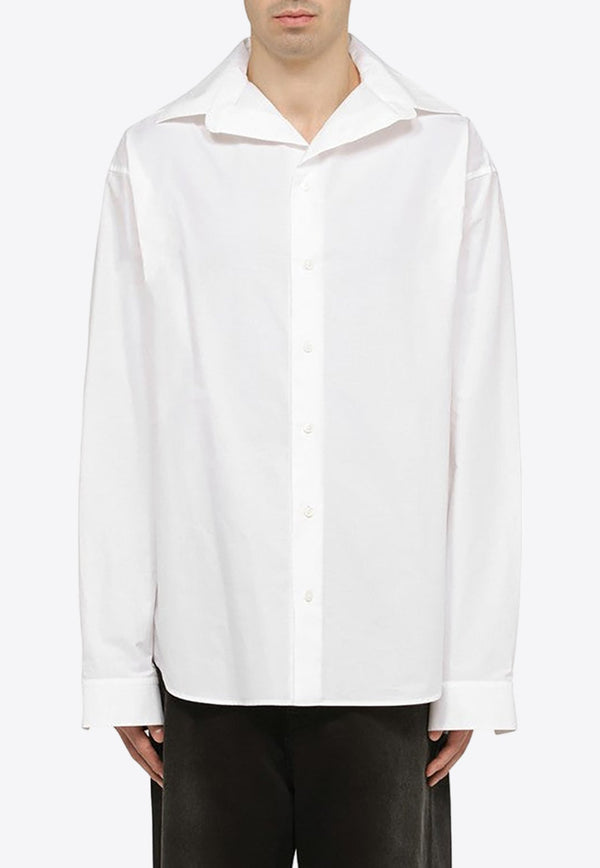 Kick Collar Oversized Shirt