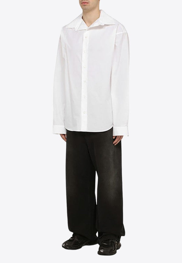 Kick Collar Oversized Shirt