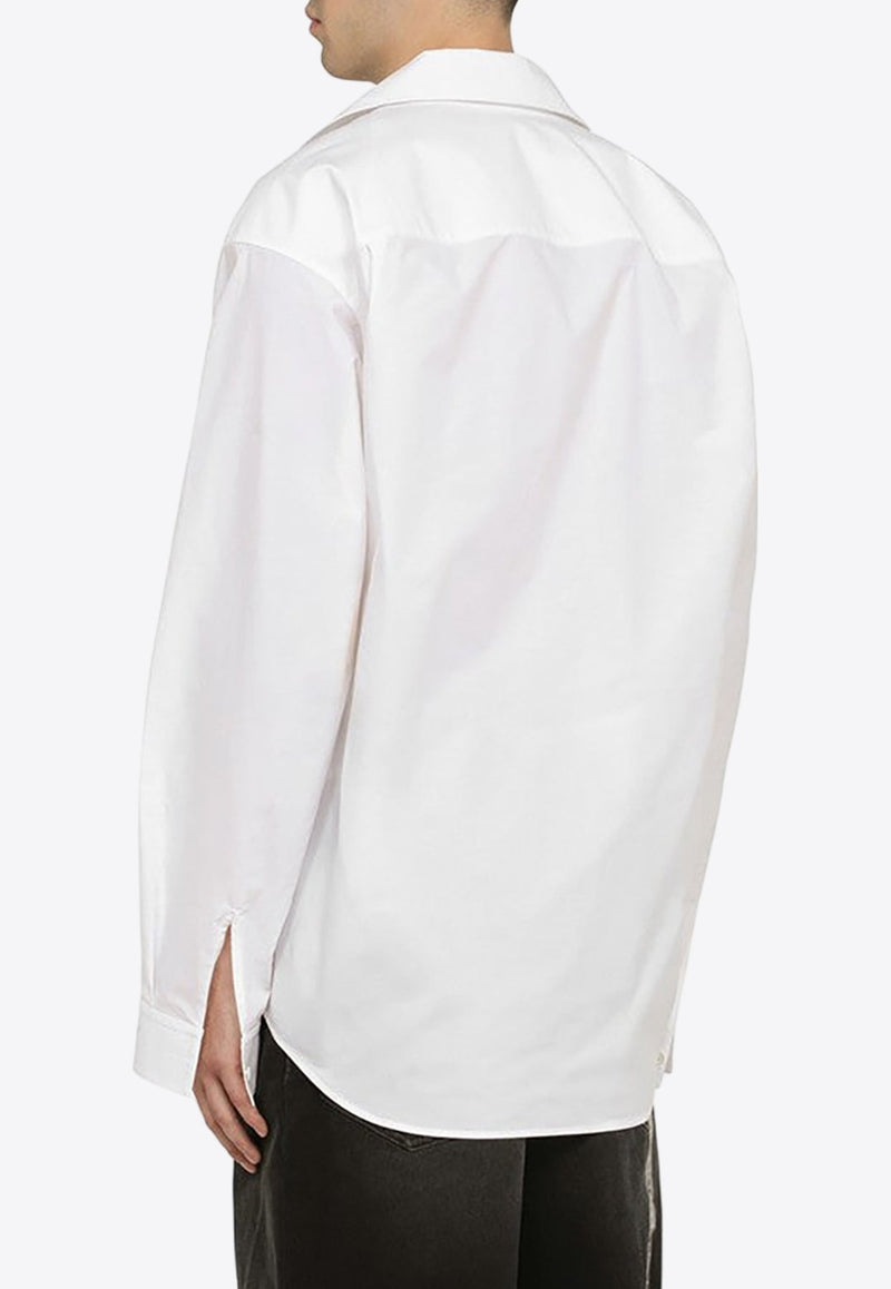 Kick Collar Oversized Shirt