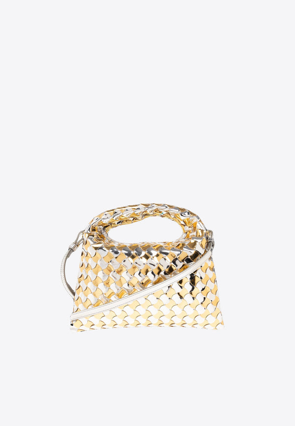 Mini Hop Crossbody Bag in Intrecciato Leather