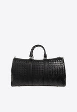 Medium Intrecciato Leather Duffel Bag
