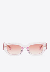 Low Bridge Rectangular Sunglasses