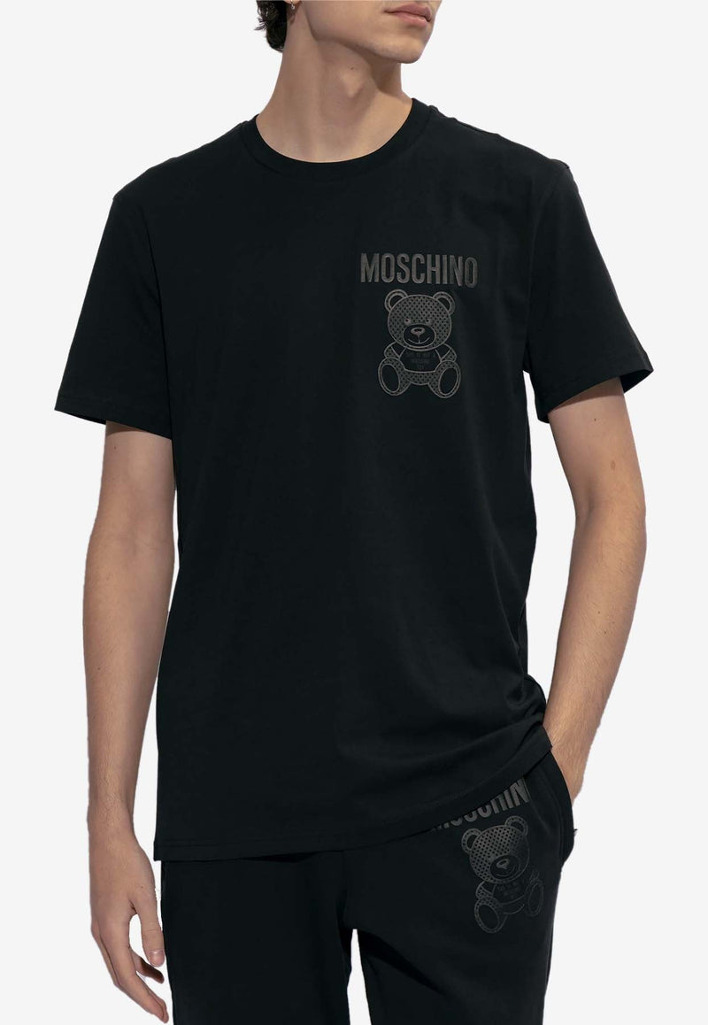 Teddy Bear Print Crewneck T-shirt