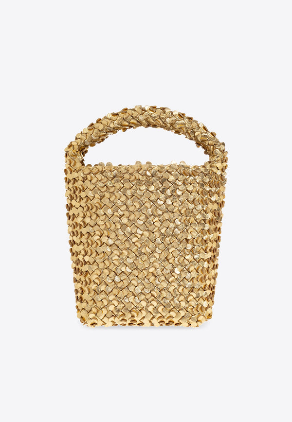 Small Cabat Sequined Bucket Bag