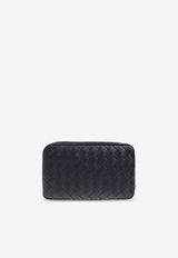 Medium Intrecciato Leather Pouch Bag