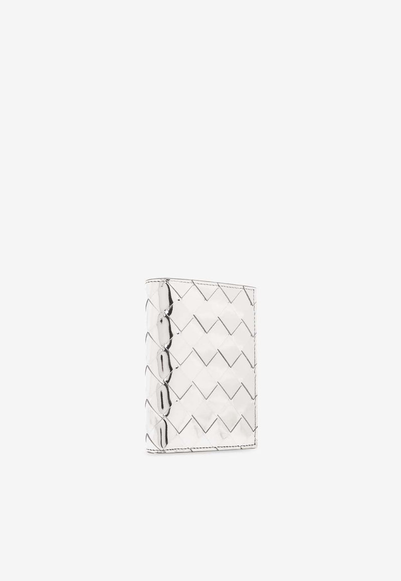 Small Intrecciato Bi-Fold Zip Wallet