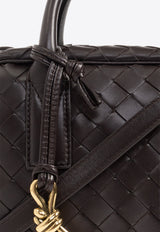 Small Getaway Shoulder Bag in Intrecciato Leather