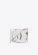 DG Logo Metallic Leather Shoulder Bag