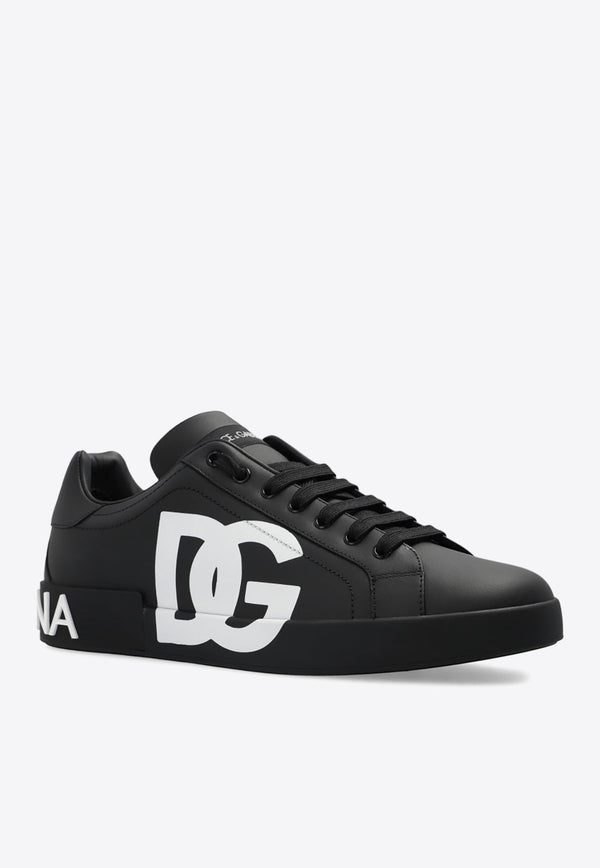 Portofino DG Logo Leather Sneakers