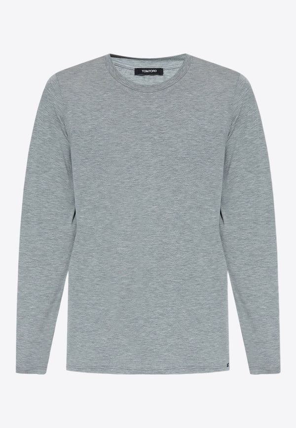 Long-Sleeved Crewneck T-shirt