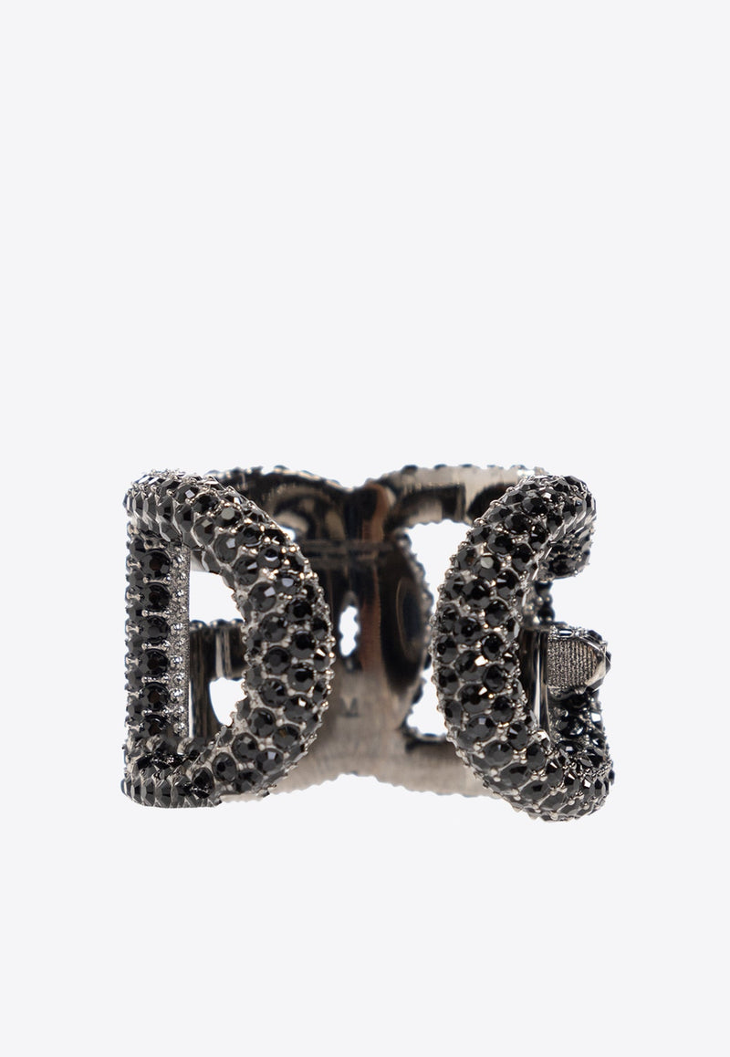 DG Logo Rhinestone-Embellished Ring