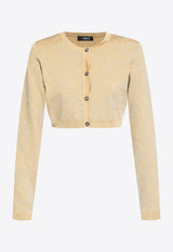 Lurex Barocco Cropped Cardigan