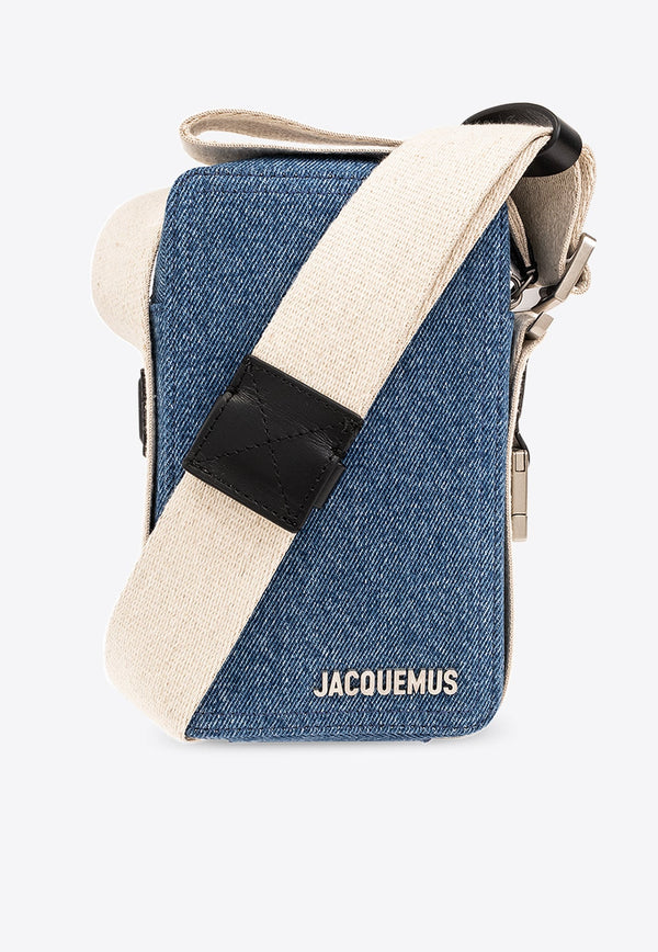 Le Cuerda Vertical Denim Shoulder Bag