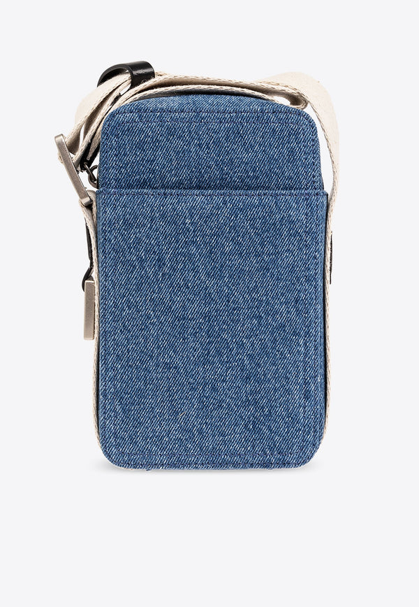 Le Cuerda Vertical Denim Shoulder Bag