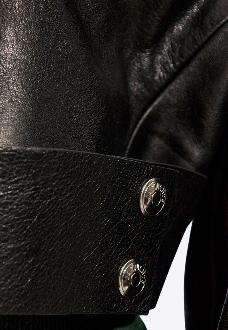 Obra Cropped Leather Jacket