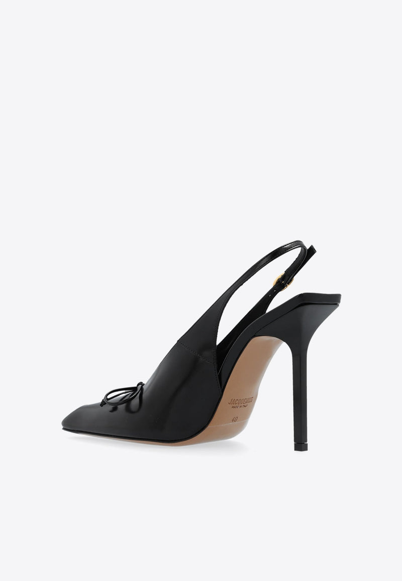 Cubisto 100 Slingback Leather Pumps