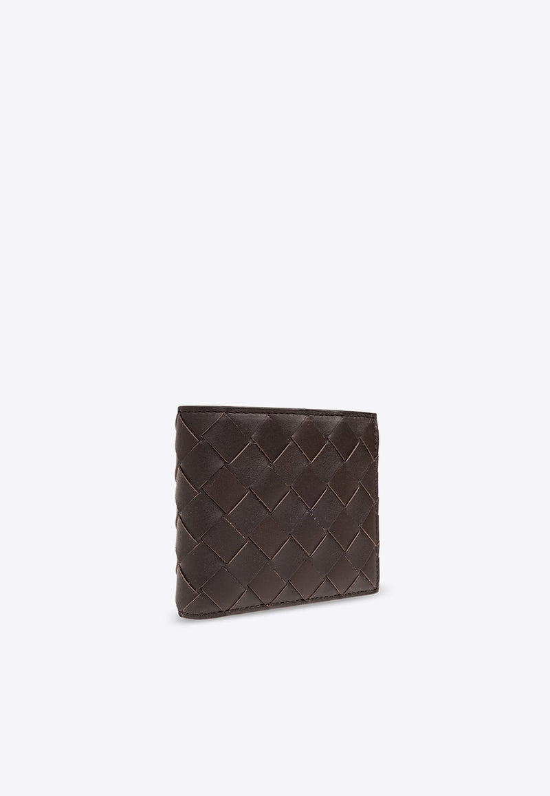 Intrecciato Leather Bi-Fold Wallet