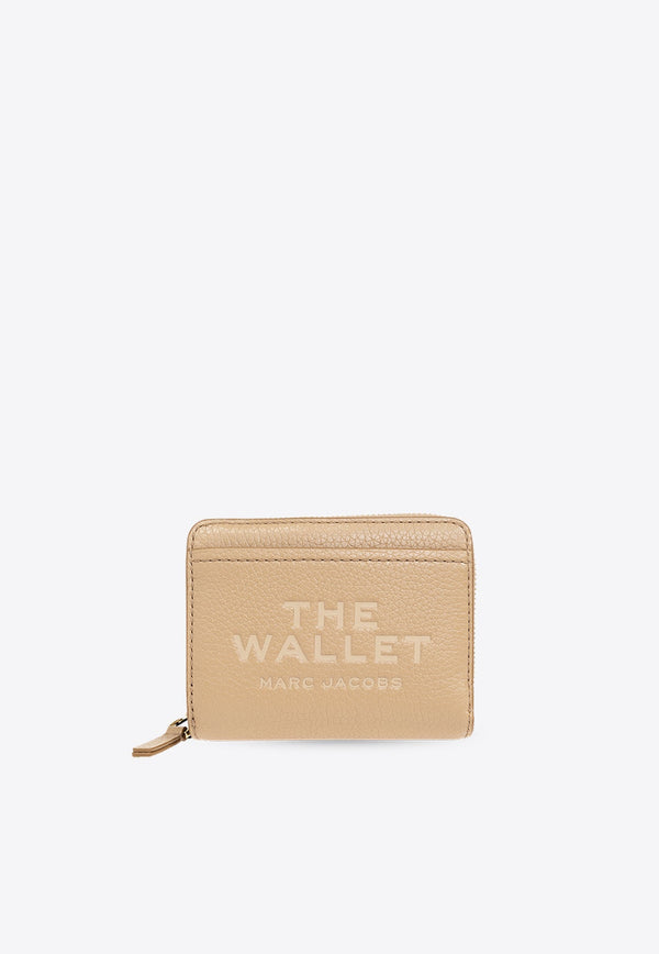 The Mini Grained Leather Compact Wallet