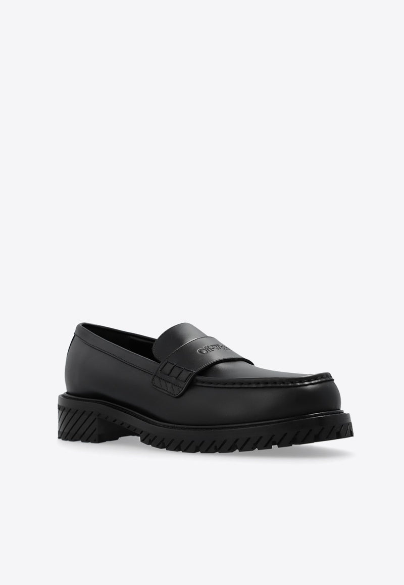 Military Leather Loafers