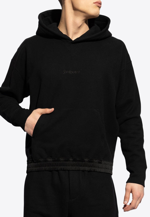 Logo Embroidered Hooded Sweatshirt