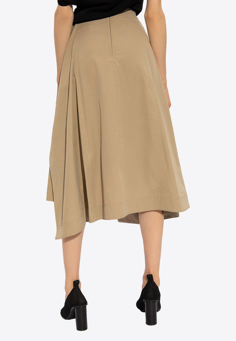 Compact Knot Knee-Length Skirt