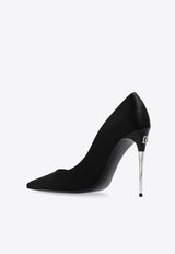 Lollo 105 Pointed Satin Pumps