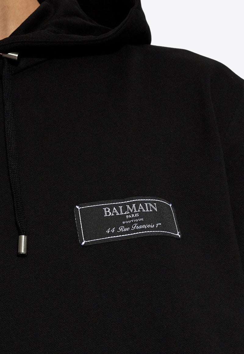 Logo Patch Hooded Sweatshirt