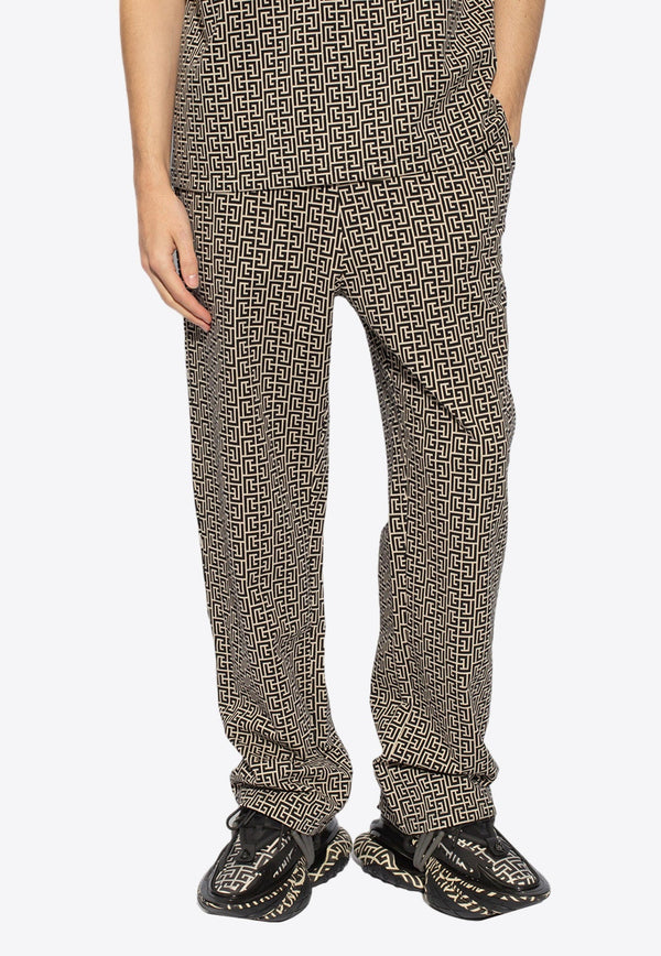 Casual Monogram Jacquard Pants