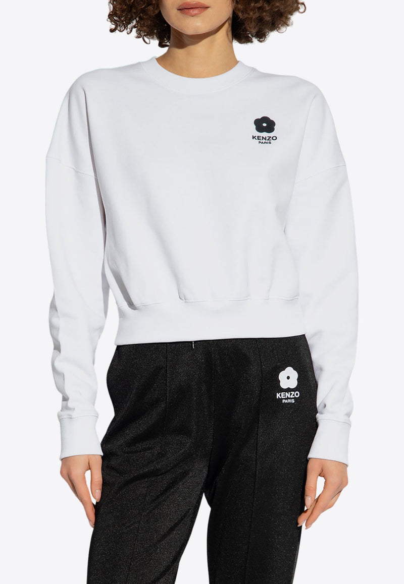 Logo-Embroidered Crewneck Sweatshirt