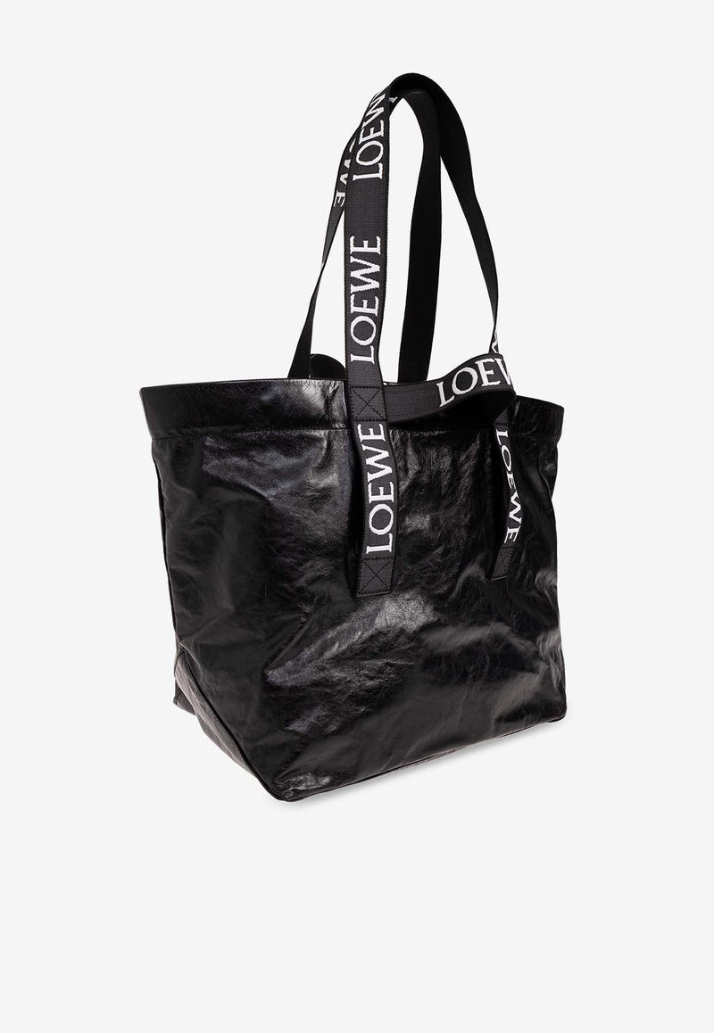 Fold Shopper in Paper Calfskin Tote Bag