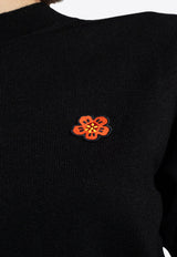 Boke Flower Cropped Knit T-shirt