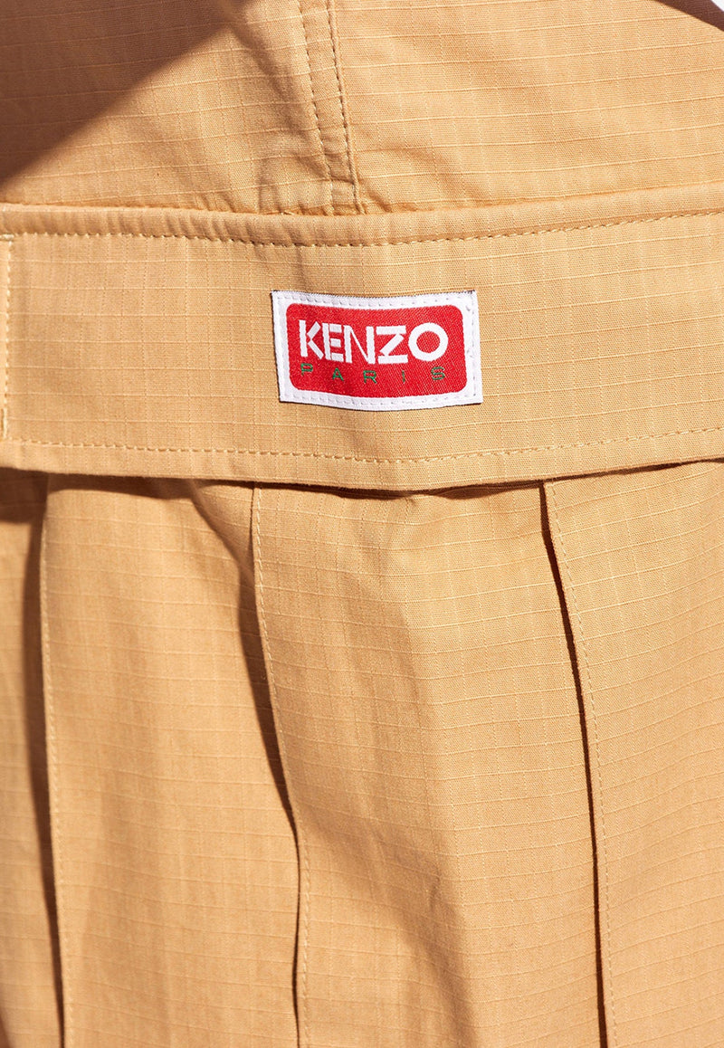 Logo Patch Cargo Shorts