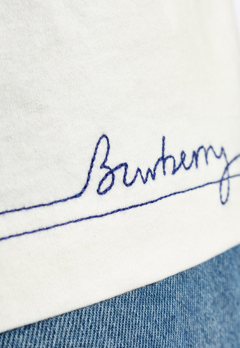 Embroidered Signature Logo T-shirt