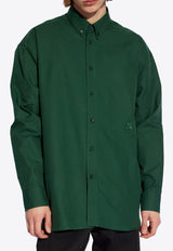 Oxford Embroidered Long-Sleeved Shirt