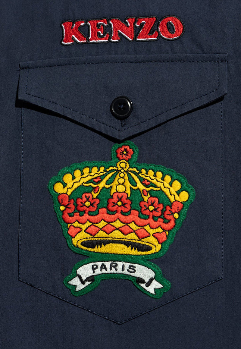 Logo Patch Long-Sleeved Shirt