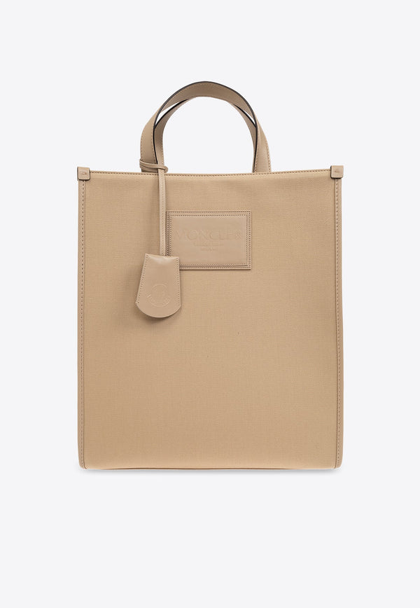 Alanah Logo Patch Canvas Tote Bag